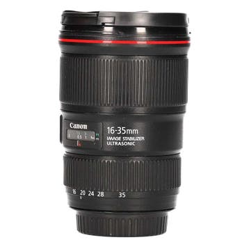 Canon EF 16-35mm f/4L IS USM met garantie, Audio, Tv en Foto, Fotografie | Lenzen en Objectieven, Ophalen of Verzenden, Gebruikt
