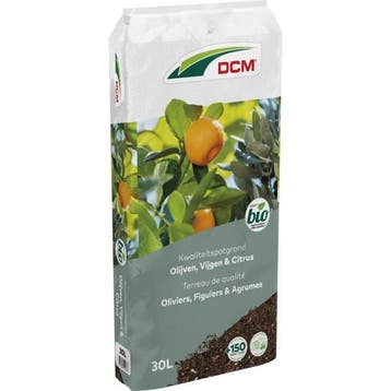 Olijven, vijgen en citrus potgrond | DCM | 30 liter, Tuin en Terras, Aarde en Mest, Verzenden