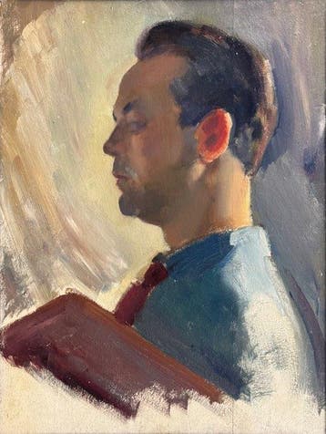 Plato Cornelius Ustinov (1903-1990) - Autoportrait