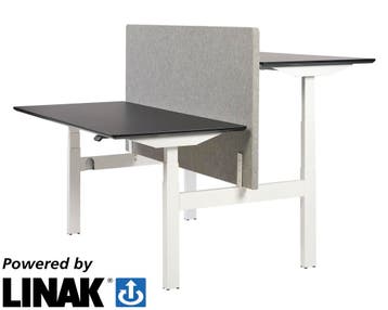 Linak PLUS elektrisch zit/sta duo bureau, 140x80cm, Overige plaatsen, Ophalen of Verzenden, Nieuw in verpakking, Bureau