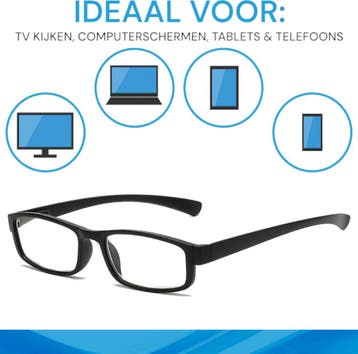 SBVR Blauw Licht Bril - Sterkte +1 - Blue light Glasses -, Ophalen of Verzenden, Nieuw in verpakking