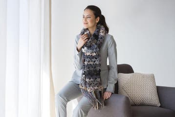 Haakpatroon Oversized Sjaal met franjes van Katia Azteca -, Ophalen of Verzenden, Nieuw