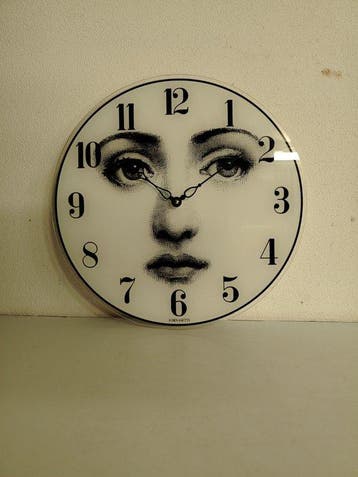 Wandklok - Fornasetti-Milano - Glas - 1980-1990 - Fornasetti