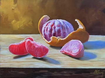 Sergey Kolodyazhniy (XX-XXI) - Still life with grapefruits