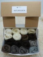 Lontwol Naturel-box, Ophalen of Verzenden, Nieuw, Overige typen, Wolvilt