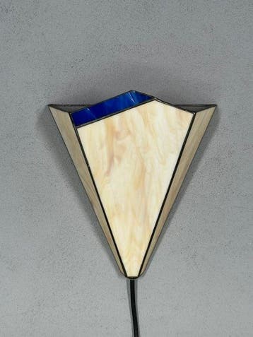 Rosé design - Lamp - Glas, Metaal - Tiffany-stijl wandlamp