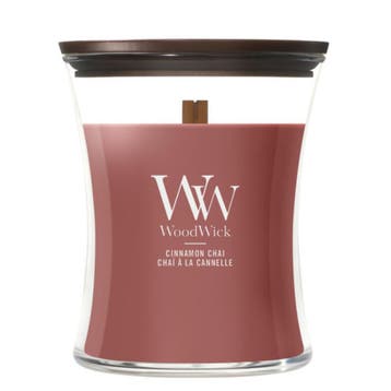 WoodWick Cinnamon Chai Medium Candle - 275gr, Ophalen of Verzenden, Nieuw, Overige typen