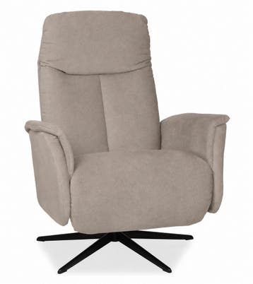 Relaxfauteuil Hekendorp - relaxfauteuils - Taupe, Nieuw, Stof