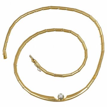Recarlo - Ketting met hanger - 18 karaat Witgoud, Geel goud