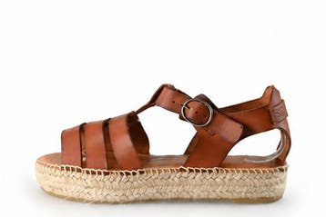 Shabbies Amsterdam Sandalen in maat 39 Bruin, Verzenden, Sandalen of Muiltjes, Zo goed als nieuw, Bruin