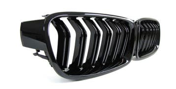 Hoogglans zwarte dubbel spijls grill BMW F30 F31, Verzenden