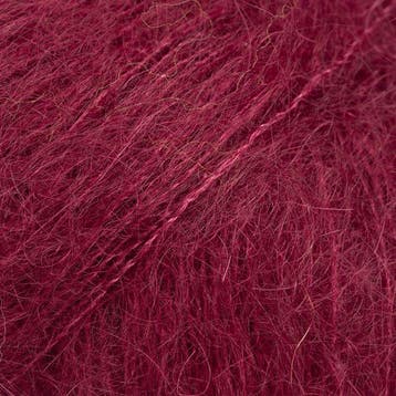 DROPS Kid-Silk Uni Colour - 70 bordeaux - Mohair Garen, Ophalen of Verzenden, Nieuw