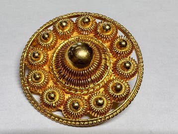 Broche - 14 karaat Geel goud - Vintage Antiek, Sieraden, Tassen en Uiterlijk, Antieke sieraden