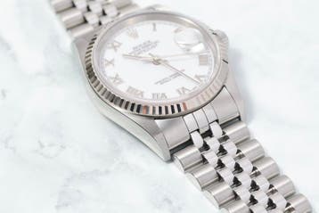 Rolex Datejust 36 16234 doos en papieren 2002, Sieraden, Tassen en Uiterlijk, Staal, Gebruikt, Polshorloge, Ophalen of Verzenden