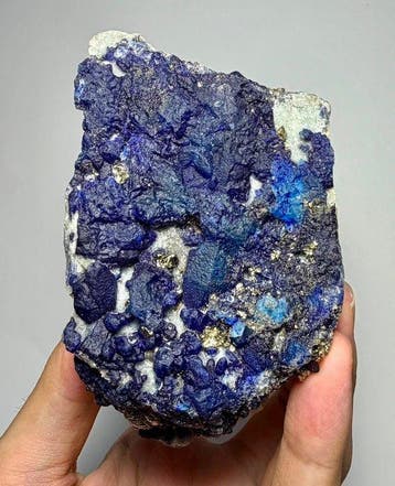 afghaniet Kristal op matrix - Hoogte: 97 mm - Breedte: 97