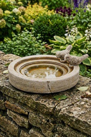 Vogelbad - beton - Voederhuisje, Antiek en Kunst