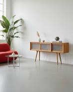 Johannes Hironimus - Dressoir - Eik, Glas, Roestvrij staal