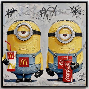 Urban3DArt (1971) - Minion Fast Food Limited Edition Art