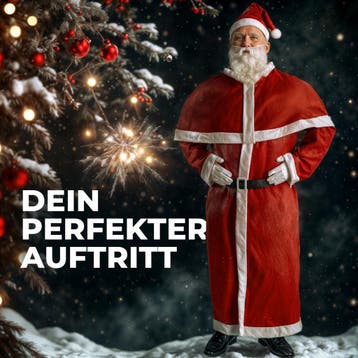 Kerstmanpak Polyester 135cm One Size (Kerst artikelen), Diversen, Verzenden, Nieuw