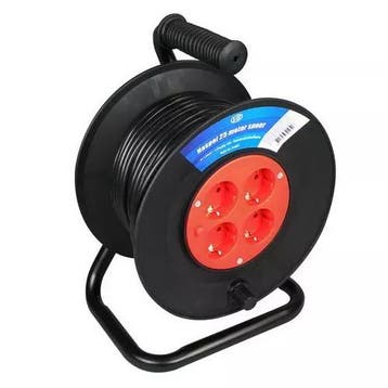Kabelhaspel / haspel 25 meter 4V 3x1.0 mm + randaarde, Verzenden, Nieuw
