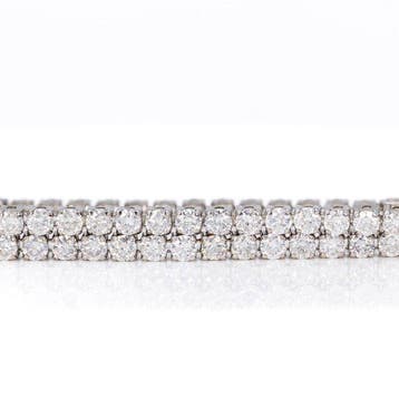 Zonder minimumprijs - Armband - 14 karaat Witgoud - 2.70ct., Nieuw
