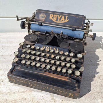 Royal No. 5 “Flatbed” - Typemachine - 1910-1920
