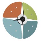 Petal Clock DD design | Wandklok, Verzenden, Nieuw