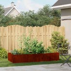 vidaXL Plantenbak roestig 200x80x40 cm weervast staal, Tuin en Terras, Verzenden, Nieuw, Metaal