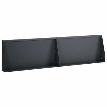 vidaXL Keerwand 2 st 80 x 12 x 50 cm Staal Antraciet, Verzenden, Nieuw