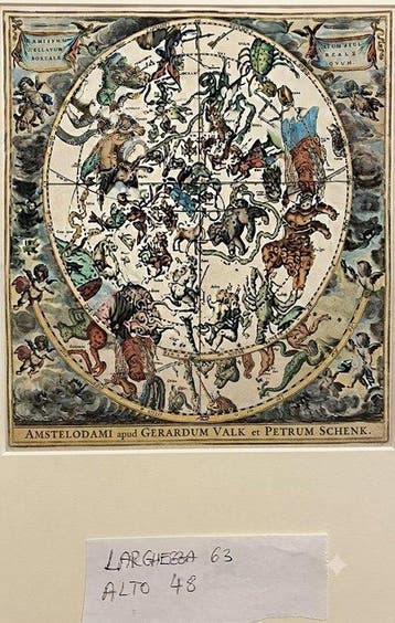 Gerardum Valk et Petrum Schenk - Carta celeste antica di