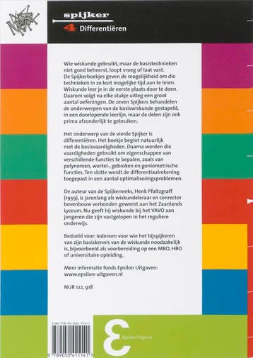 Differentieren / Spijkerreeks / 4 9789050411141, Boeken, Verzenden, Gelezen, H. Pfaltzgraff