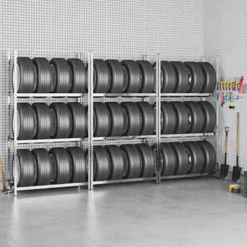 2-Laags Bandenopslagrek Garage - Verzinkt Staal - Boutloos V, Verzenden, Nieuw