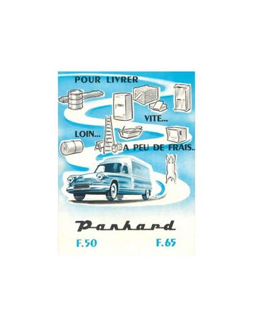 1960 PANHARD PL17 F50 & F65 BROCHURE FRANS, Nieuw, Author