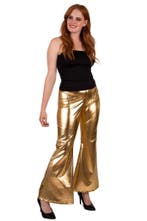 Flared Broek Metallic Goud - L/XL, Kleding | Dames, Verzenden, Nieuw