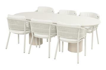 Hartman Altea/Valencia ovale tuinset voor 6 personen 220x100, Tuin en Terras, Verzenden, Nieuw, Overige materialen, Tuinset