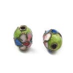 5 x Handgemaakte cloisonné kralen ovaal ca. 8,5 x 6,57 x..., Ophalen of Verzenden, Nieuw, Kraal