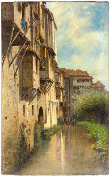 Vincenzo Caprile (1856 – 1936) - Scorcio veneziano