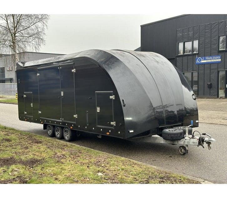 Brian James Racetrailer, RT6, Racetransporter 6, 6m, tridem, Auto diversen, Aanhangers en Bagagewagens, Gebruikt, Ophalen