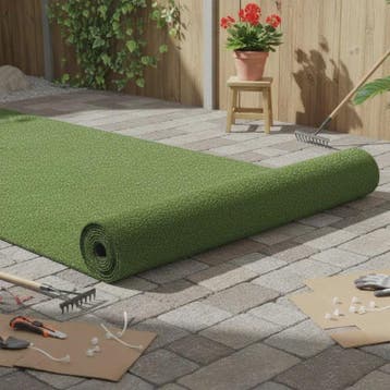 Kunstgras 1x10m UV-bestendig - 10m² Groen Siergras voor Tuin, Tuin en Terras, Verzenden, Nieuw