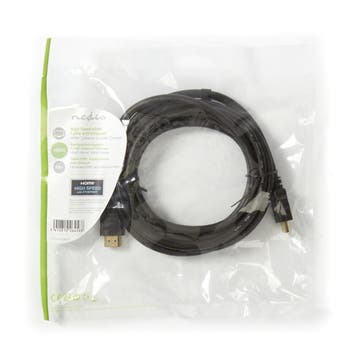 High Speed HDMI Kabel met Ethernet HDM Connector 3 meter, Audio, Tv en Foto, Ophalen of Verzenden, Nieuw