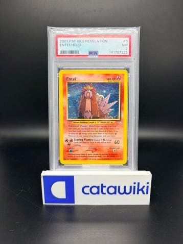 Pokémon - 1 Graded card - Entei Holo PSA 7 - Neo Revelation, Nieuw