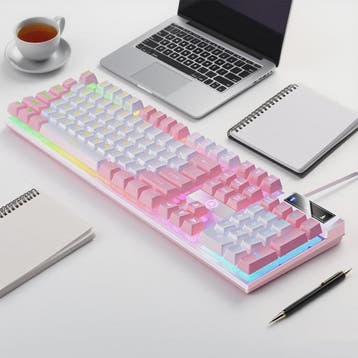 Yindiao K500 Bedraad Gaming Toetsenbord met Numpad en Kleurr, Computers en Software, Verzenden, Nieuw