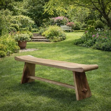 Holle boomstambank 150x30x45 cm, Ophalen of Verzenden, Nieuw