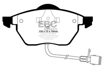 EBC 91-94 Audi 100 Quattro 2.8 (ATE) Redstuff Front Brake, Ophalen of Verzenden, Nieuw