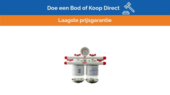 Bieden: Vetus Dual Marine Fuel Filter and Water, Watersport en Boten, Bootonderdelen, Motor en Techniek, Nieuw, Zeilboot of Motorboot