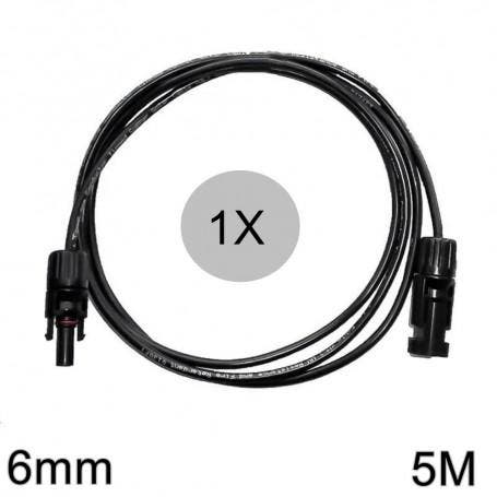 6mm MC4 verlengkabel zwart 1-20 Meter 5 Meter (Solar Kabels), Doe-het-zelf en Verbouw, Zonnepanelen en Toebehoren, Overige typen