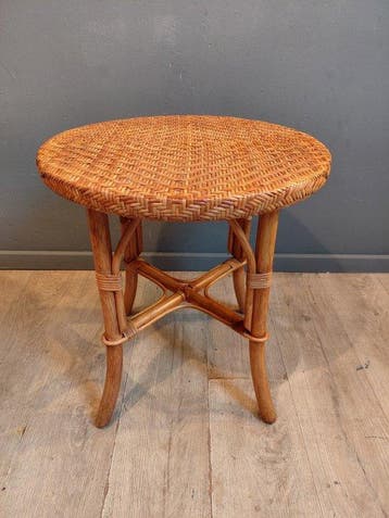Bijzettafel - Rattan - plantentafel