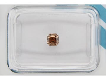 Veiling - Natuurlijke diamant - Fancy geelachtig bruin 0,31, Sieraden, Tassen en Uiterlijk, Edelstenen, Nieuw