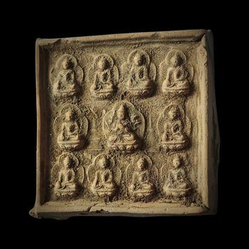 Oud-Chinees Liao-dynastie extreem zeldzaam terracotta-tablet, Antiek en Kunst