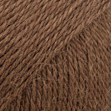DROPS Alpaca Uni Colour - 9042 hazelnoot - Wol Garen, Ophalen of Verzenden, Nieuw